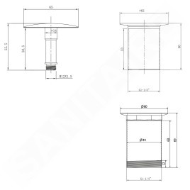 Aqualine Accessoires - Bonde de lavabo non-refermable, chrome TF6001