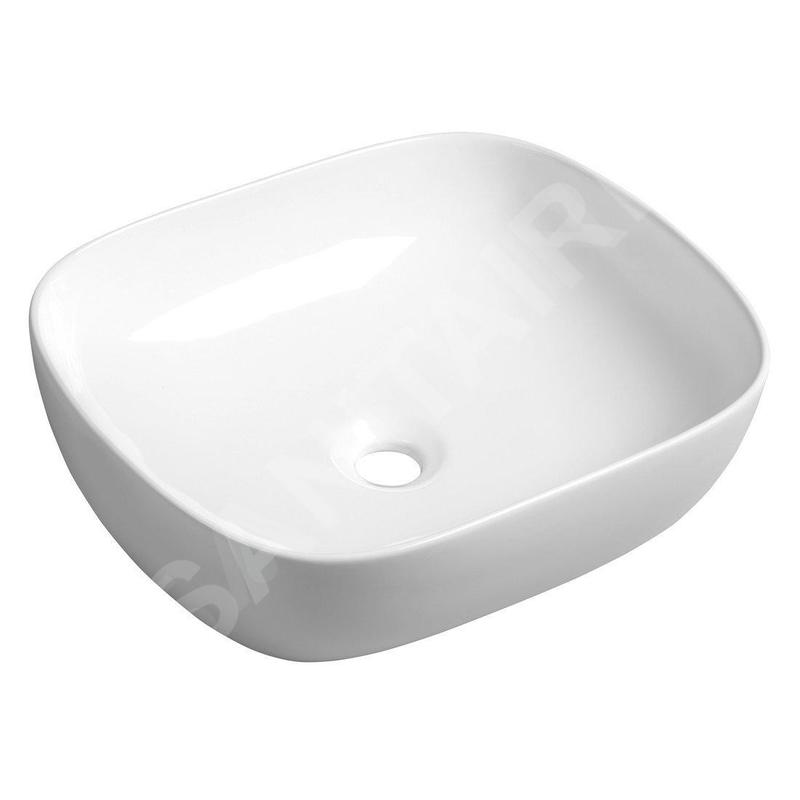 Sapho Lavabos - Lavabo Lira 505x410 mm, sans trou pour robinet, sans trop-plein, blanc AR419 Sapho Lavabos - Lavabo Lira 505x410 mm, sans trou pour robinet, sans trop-plein, blanc AR419