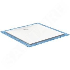 Geberit Setaplano - Receveur de douche plat, 900x1400 mm, matériau minéral, Antislip, blanc alpin 154.275.11.1