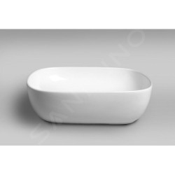 Sapho Lavabos - Lavabo Lira 505x410 mm, sans trou pour robinet, sans trop-plein, blanc AR419