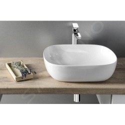 Sapho Lavabos - Lavabo Lira 505x410 mm, sans trou pour robinet, sans trop-plein, blanc AR419