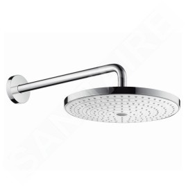 Hansgrohe Raindance Select S - Douche de tête 300, 2 jets, bras de douche 390 mm, blanc/chrome 27378400