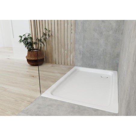 Kaldewei Ambiente - Receveur de douche Duschplan 555-2, 800x1200 mm, Perl-Effect, avec support en polystyrène, blanc