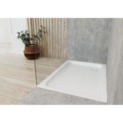 Kaldewei Ambiente - Receveur de douche Duschplan 555-2, 800x1200 mm, antidérapant, effet Perl, avec support en polystyrène,