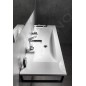 Sapho Yukon - Double-lavabo 1200x450 mm, avec trop-plein, 2 trous pour robinet, blanc YU122