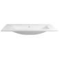 Sapho Yukon - Double-lavabo 1200x450 mm, avec trop-plein, 2 trous pour robinet, blanc YU122