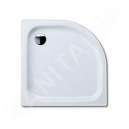 Kaldewei Advantage - Receveur de douche asymétrique Zirkon 502-1, 750 x 900 mm, blanc - Receveur de douche, antidérapant, effet