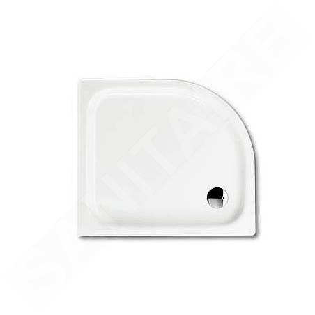 Kaldewei Advantage - Receveur de douche asymétrique Zirkon 501-1, 900 x 750 mm, blanc - Receveur de douche, Perl-Effect, sans