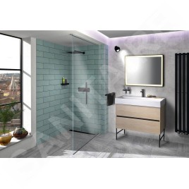 Sapho Godiva - Lavabo 960x440 mm, sans trop-plein, trou pour robinetterie, blanc GU096