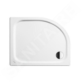 Kaldewei Advantage - Receveur de douche asymétrique quart de rond Zirkon 602-2, 800 x 1000 mm, blanc - Receveur de douche,