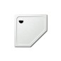 Kaldewei Avantgarde - Receveur de douche pentagonal Cornezza 673-2, 1000x1000 mm, Perl-Effect, avec support en polystyrène,