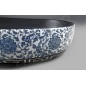 Sapho Priori - Vasque, 600x400 mm, sans trop-plein, noir avec motif PI026