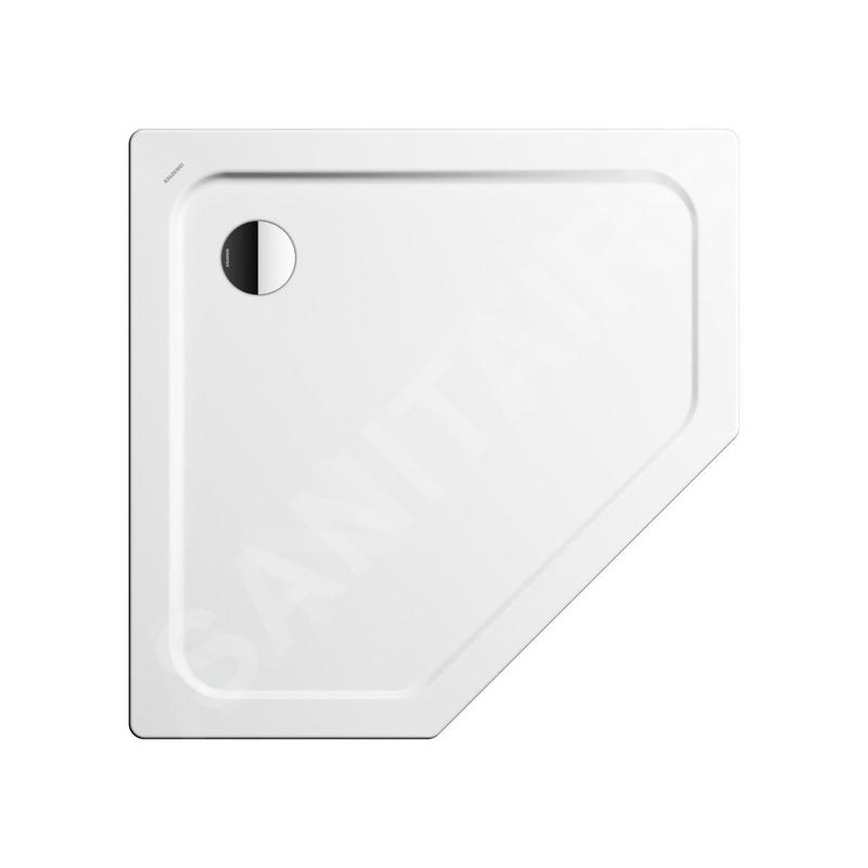 Kaldewei Avantgarde - Receveur de douche pentagonal Cornezza 670-2, 900x900 mm, Perl-Effect, avec support en polystyrène, blanc