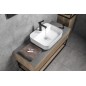Sapho Lavabos - Lavabo à poser, 500x400 mm, avec un trou pour robinet, sans trop-plein, blanc AR452 Sapho Lavabos - Lavabo à poser, 500x400 mm, avec un trou pour robinet, sans trop-plein, blanc AR452