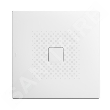 Kaldewei Avantgarde - Receveur de douche Conoflat 786-2, 1000x1000 mm, antidérapant, avec support en polystyrène, blanc