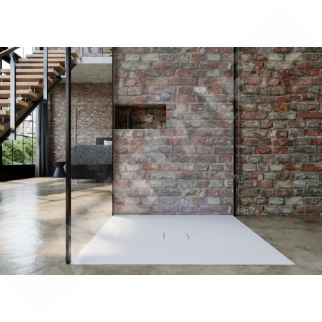 Kaldewei Avantgarde - Receveur de douche Conoflat 786-2, 1000x1000 mm, antidérapant sur toute la surface, effet Perl, avec
