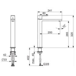 Hansa Stela - Mitigeur de lavabo, chrome 57102273