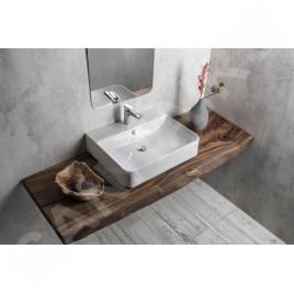 Sapho Isvea Sott Aqua - Vasque 605x500 mm, avec un trou pour robinet, blanc 10SQ51061