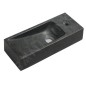 Sapho Blok - Lave-main 380x140 mm, sans trop-plein, trou pour robinet, anthracite 2401-31 Sapho Blok - Lave-main 380x140 mm, sans trop-plein, trou pour robinet, anthracite 2401-31
