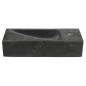 Sapho Blok - Lave-main 380x140 mm, sans trop-plein, trou pour robinet, anthracite 2401-31 Sapho Blok - Lave-main 380x140 mm, sans trop-plein, trou pour robinet, anthracite 2401-31