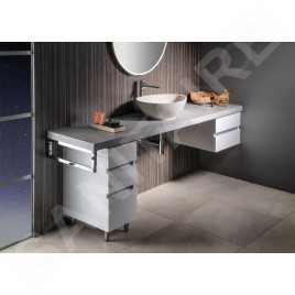 Sapho Lavabos - Lavabo Punc 534x390 mm, avec bonde, grès blanc BH7000