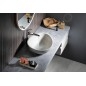 Sapho Lavabos - Lavabo Punc 534x390 mm, avec bonde, grès blanc BH7000 Sapho Lavabos - Lavabo Punc 534x390 mm, avec bonde, grès blanc BH7000