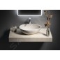 Sapho Lavabos - Lavabo Punc 534x390 mm, avec bonde, grès blanc BH7000 Sapho Lavabos - Lavabo Punc 534x390 mm, avec bonde, grès blanc BH7000