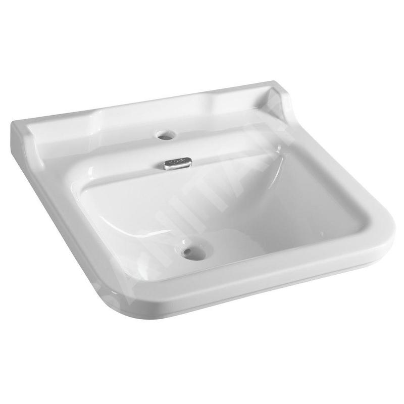 Sapho Kerasan Waldorf - Lavabo 600x550 mm, avec trop-plein, trou pour robinet, blanc 4140K1 Sapho Kerasan Waldorf - Lavabo 600x550 mm, avec trop-plein, trou pour robinet, blanc 4140K1