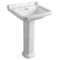Sapho Kerasan Waldorf - Lavabo 600x550 mm, avec trop-plein, trou pour robinet, blanc 4140K1 Sapho Kerasan Waldorf - Lavabo 600x550 mm, avec trop-plein, trou pour robinet, blanc 4140K1