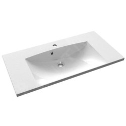 Sapho Maria - Meuble-lavabo 900x460 mm, marbre coulé, blanc MA090