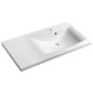 Sapho Lucia - Lavabo 90x48 cm, marbre coulé, version droite, blanc 50094