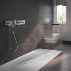 Kaldewei Avantgarde - Receveur de douche 791-2, Conoflat 800x1300 mm, antidérapant, effet Perl, support en polystyrène, blanc