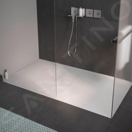 Kaldewei Avantgarde - Receveur de douche Conoflat 866-1, 900x1800 mm, surface totale antidérapante, blanc 468330020001