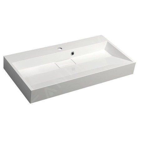 Sapho Amur - Lavabo 900x460 mm, avec trop-plein, trou pour robinet, blanc 55032