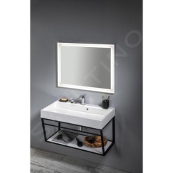 Sapho Amur - Lavabo 900x460 mm, avec trop-plein, trou pour robinet, blanc 55032