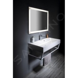 Sapho Amur - Lavabo 900x460 mm, avec trop-plein, trou pour robinet, blanc 55032