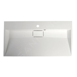 Sapho Amur - Lavabo 900x460 mm, avec trop-plein, trou pour robinet, blanc 55032