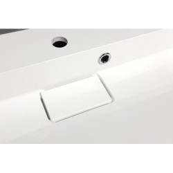 Sapho Amur - Lavabo 900x460 mm, avec trop-plein, trou pour robinet, blanc 55032