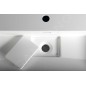 Sapho Amur - Lavabo 900x460 mm, avec trop-plein, trou pour robinet, blanc 55032 Sapho Amur - Lavabo 900x460 mm, avec trop-plein, trou pour robinet, blanc 55032