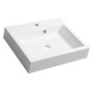 Sapho Orinoko - Lavabo 500x420 mm, marbre coulé, blanc OR050 Sapho Orinoko - Lavabo 500x420 mm, marbre coulé, blanc OR050