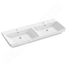 Sapho Lavabos - Meuble-lavabo double THALIE 120, 1200x460 mm, blanc TH11120
