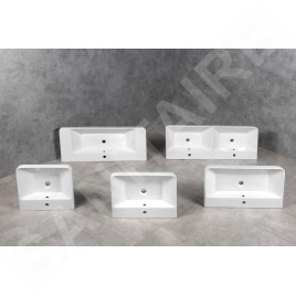 Sapho Lavabos - Meuble-lavabo double THALIE 120, 1200x460 mm, blanc TH11120