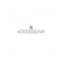 Kludi A-Qa - Douche de tête 250, 1 jet, blanc/chrome 6432591-00