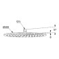 Kludi A-Qa - Douche de tête 400, 1 jet, chrome 6434005-00