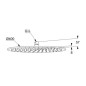 Kludi A-Qa - Douche de tête 400, 1 jet, blanc/chrome 6434091-00