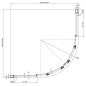 Ravak Blix - Cabine de douche quart de rond en quatre parties, 780-800 mm, blanc/verre clair 3B240100Z1 Ravak Blix - Cabine de douche quart de rond en quatre parties, 780-800 mm, blanc/verre clair 3B240100Z1