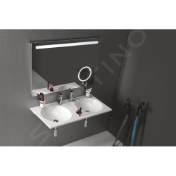 Sapho Juno - Lavabo double 1015x150x460 mm, blanc JU100