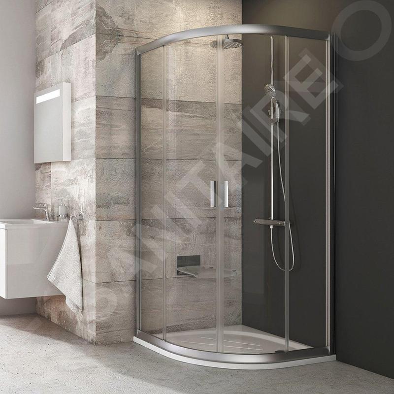 Ravak Blix - Cabine de douche quart de rond en quatre parties, 780-800 mm, verre satiné/clair 3B240U00Z1 Ravak Blix - Cabine de douche quart de rond en quatre parties, 780-800 mm, verre satiné/clair 3B240U00Z1