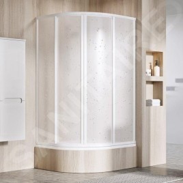 Ravak Supernova - Cabine de douche carrée en quatre parties SKCP4-80 Sabina, 775-795 mm, blanc/Perle 31144V10011