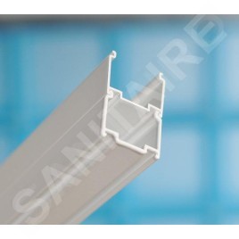 Ravak Blix - Paroi de douche BLPS-100, 970-990 mm, satin/verre clair 9BHA0U00Z1